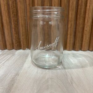 Smirnoff Clear Glass Jar